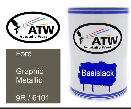 Ford, Graphic Metallic, 9R / 6101: 500ml Lackdose, von ATW Autoteile West.